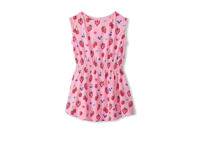 Платье с защипами на талии Summer Berries Hatley Kids, Candy Pink