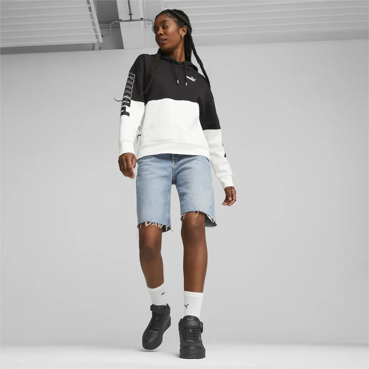 Кроссовки PUMA "Женские кроссовки Carina Street Mid", черный — фото 3
