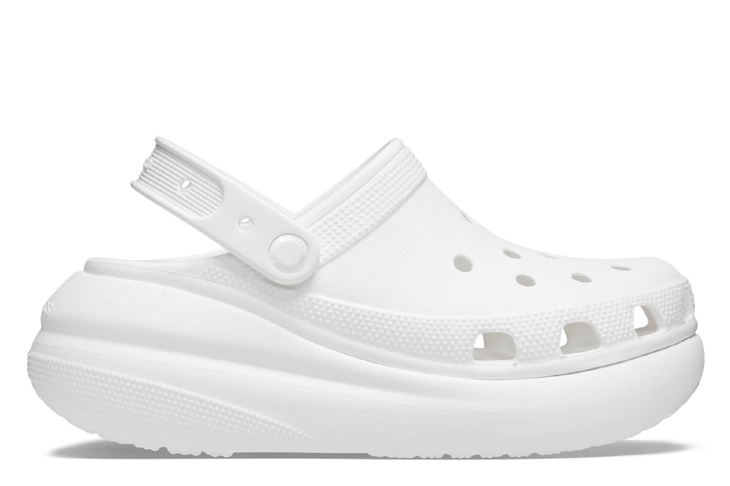 

Раздавить сабо и шлепанцы на танкетке Crocs, белый