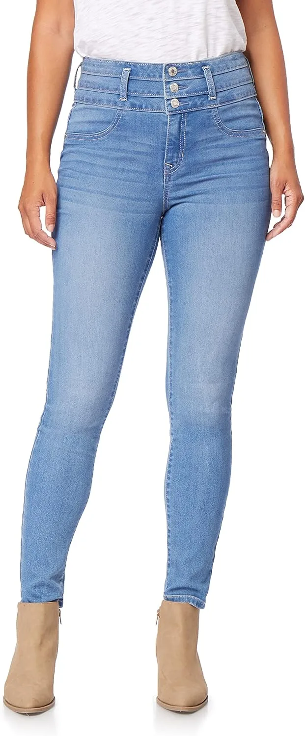 

Angels Forever Young Evershape Skinny Jeans для женщин - средняя посадка, фигуроформирующий стрейч
