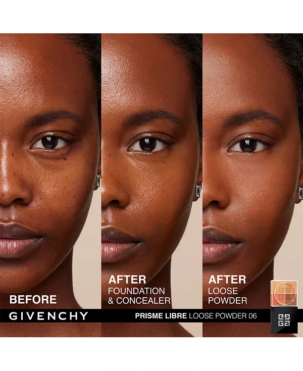 Prisme libre рассыпчатая пудра для подсветки и коррекции цвета Givenchy, 06- organza ambré (for deep complexions) — фото 4