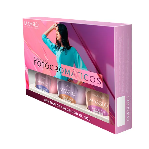 

Эмали, которые меняются под воздействием солнца Kit Esmaltes Fotocromático Masglo, 1 UD