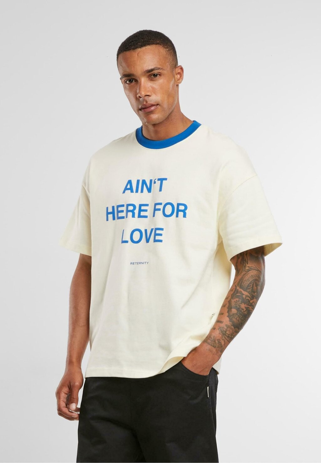 

Футболка с принтом AINT HERE FOR LOVE Reternity, бежевый