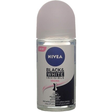 

Шариковый антиперспирант Invisible For Black & White Pure, 50 мл, Nivea