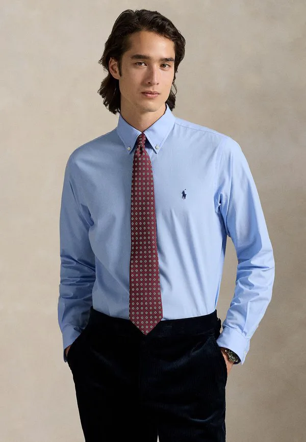 Рубашка из эластичного поплина, сшитая на заказ. Polo Ralph Lauren, Austin Blue