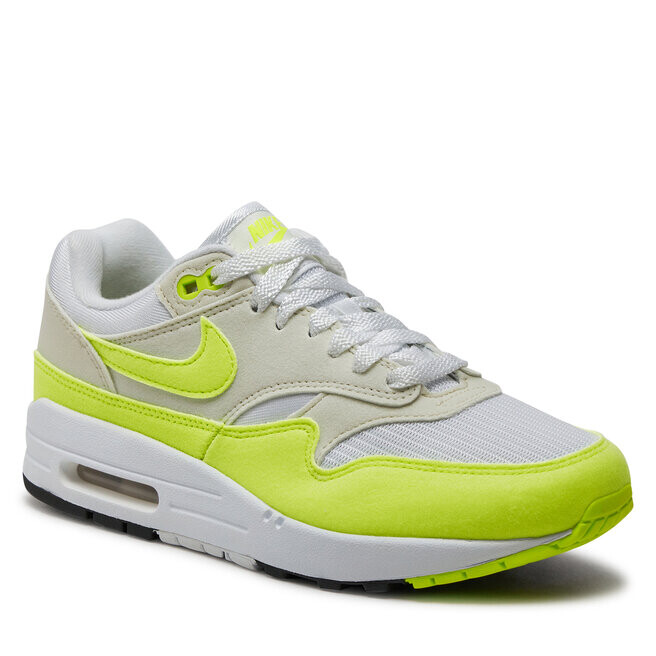 Кроссовки Nike Air Max 1 DZ2628 100 White/Volt/Sea Glass/Black, белый цвет — фото 2