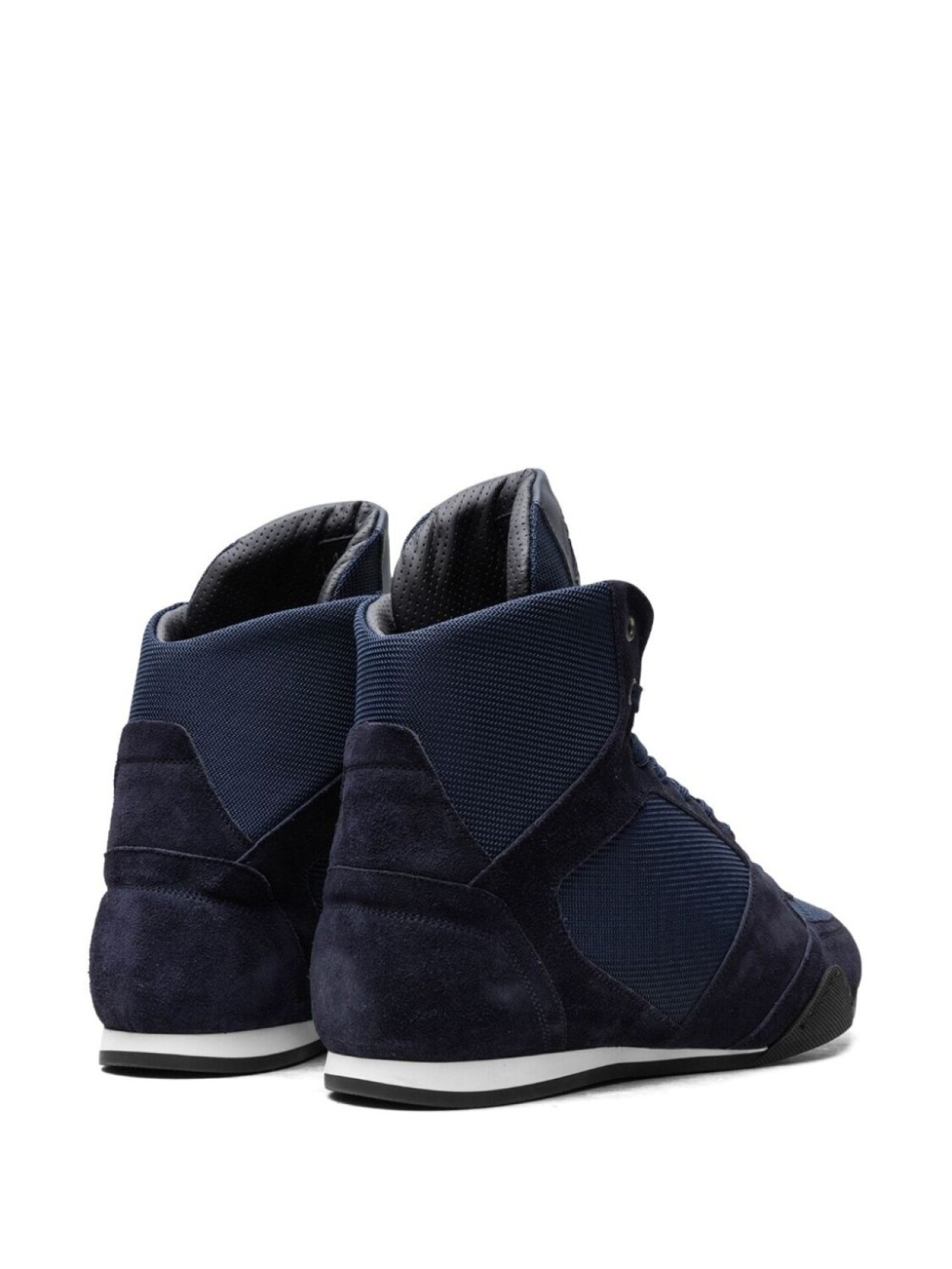 Кроссовки Versace High Top Greek Key "Navy", синий — фото 3