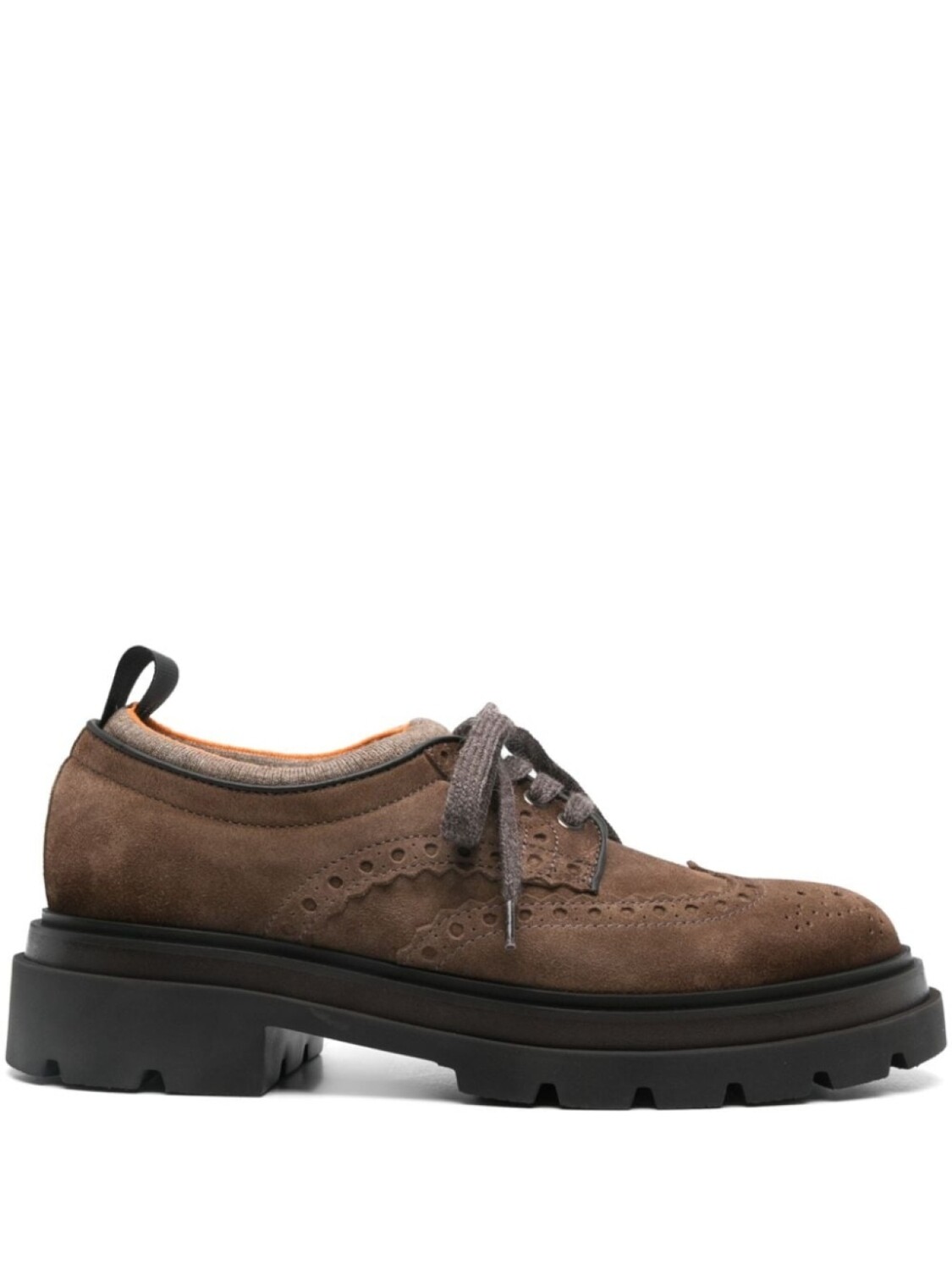 

Кожаные броги Santoni, коричневый