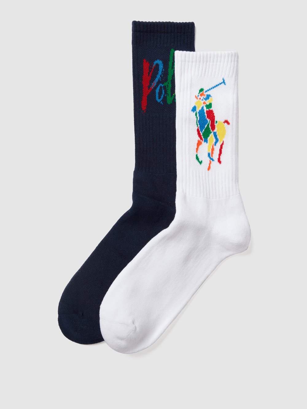 

Носки с контрастным фирменным принтом в упаковке 2 шт Polo Ralph Lauren Underwear, белый
