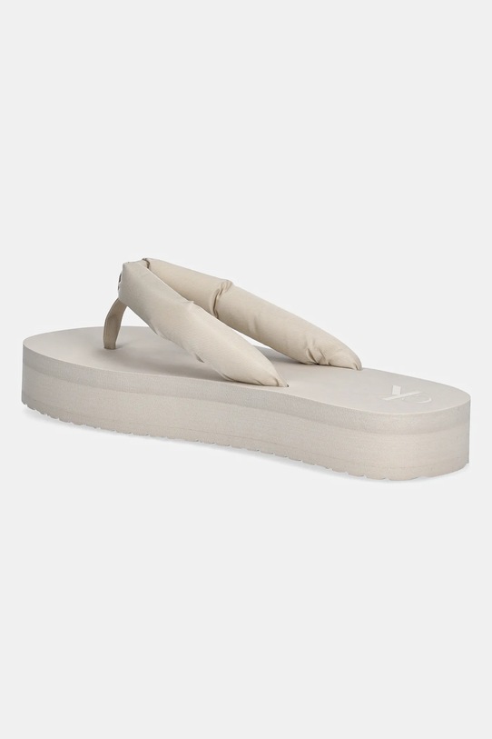 Шлепки BEACH SANDAL FLATFORM TTXR SATIN Calvin Klein Jeans, бежевый — фото 3