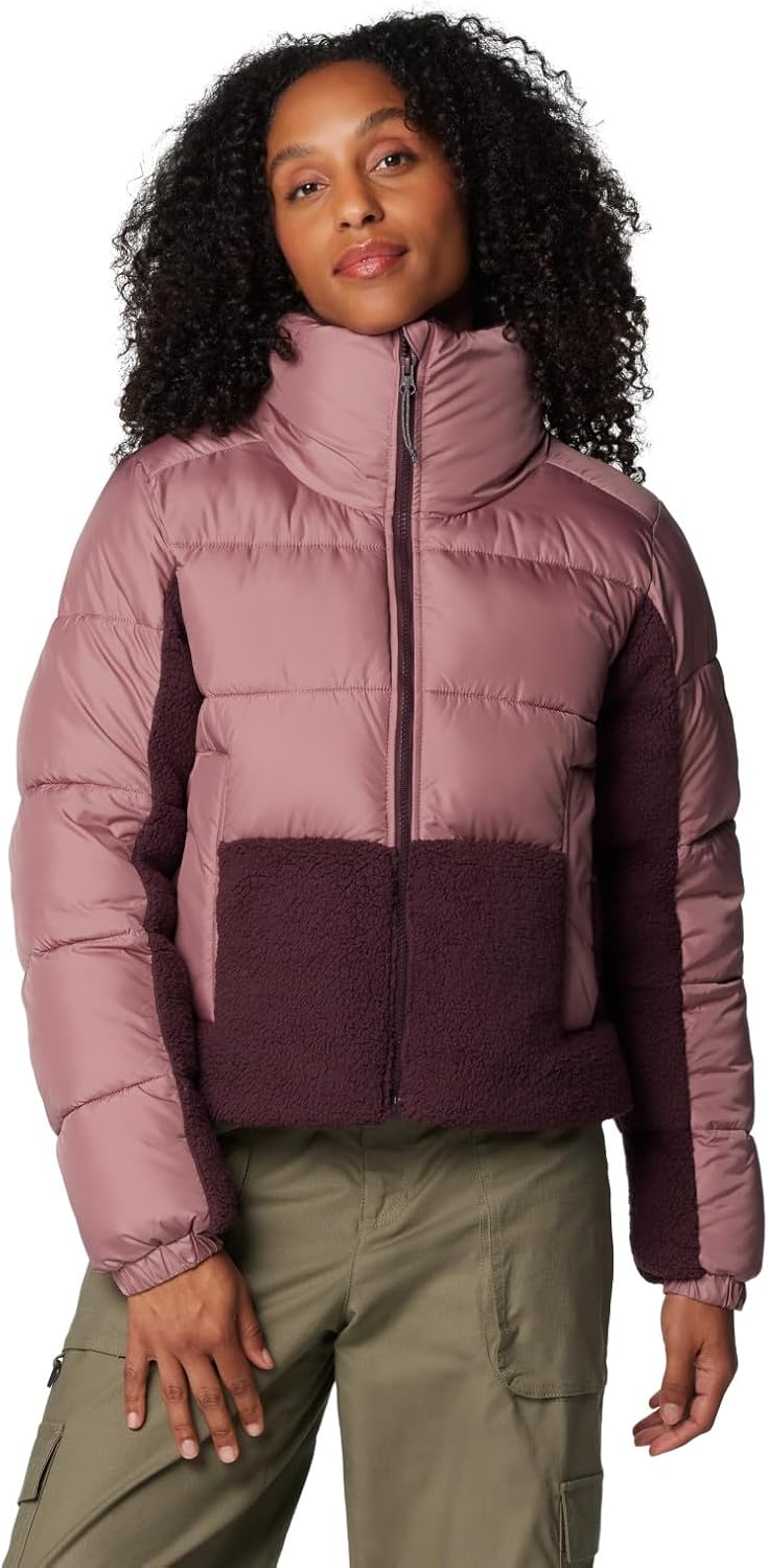 

Columbia Womens Leadbetter Point II Sherpa Hybrid, Fig/Moonvista
