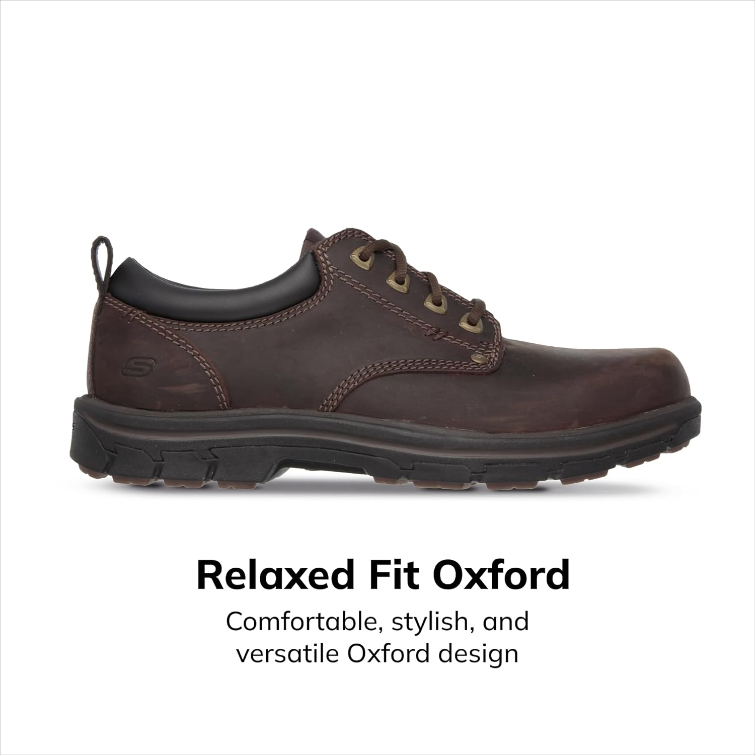 Мужские кроссовки Skechers Rilar Oxford, коричневый — фото 2