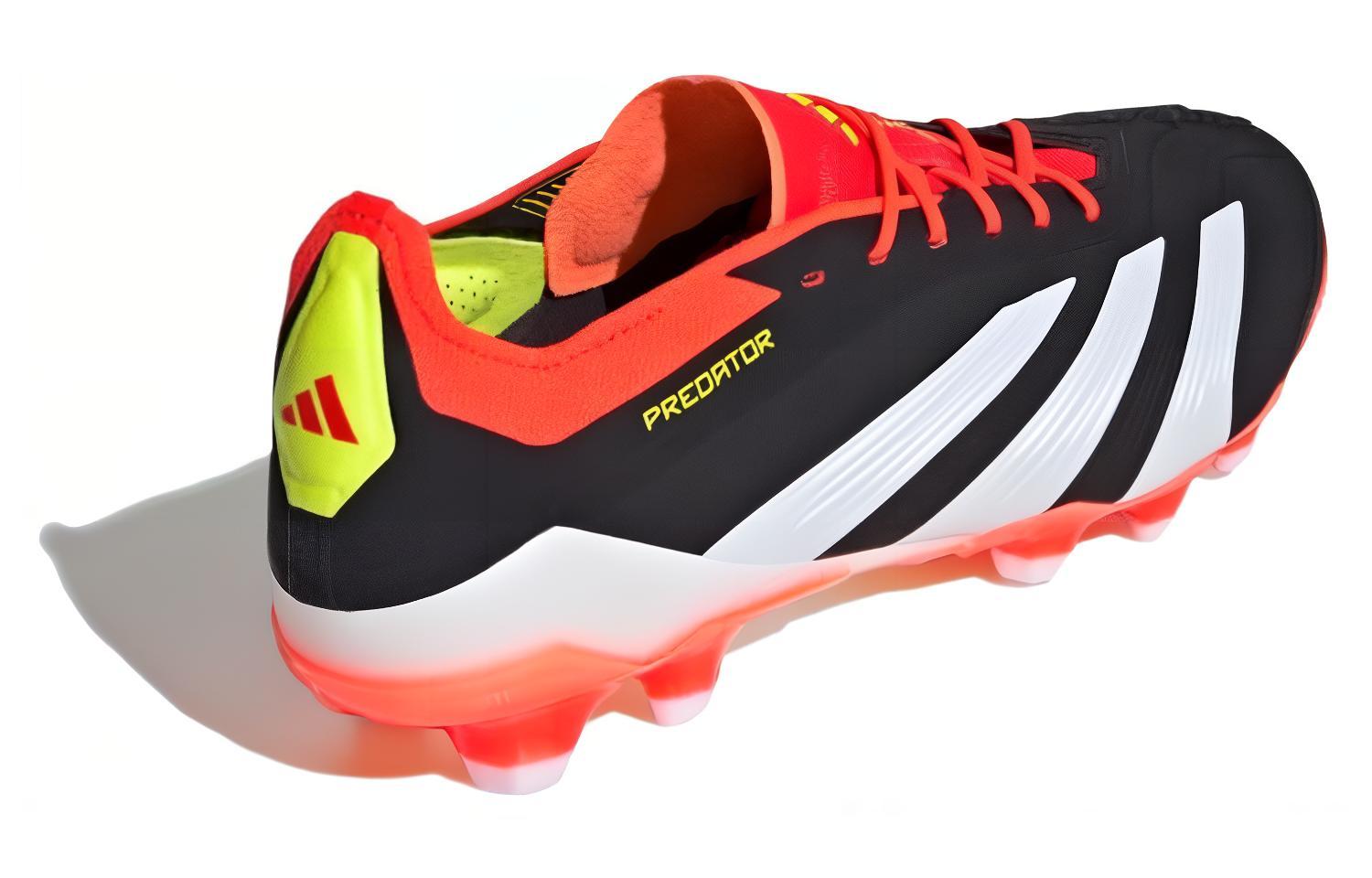 Adidas Predator Elite AG Бутсы с короткими резиновыми шипами HG унисекс черно-бело-красные — фото 4