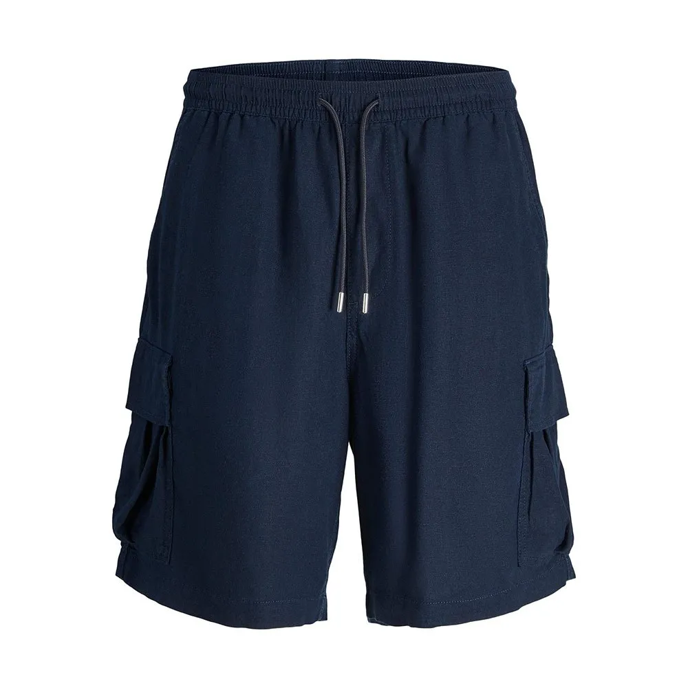 

Шорты Jack & Jones Karl Nate Linen Ble Shor cargo, синий