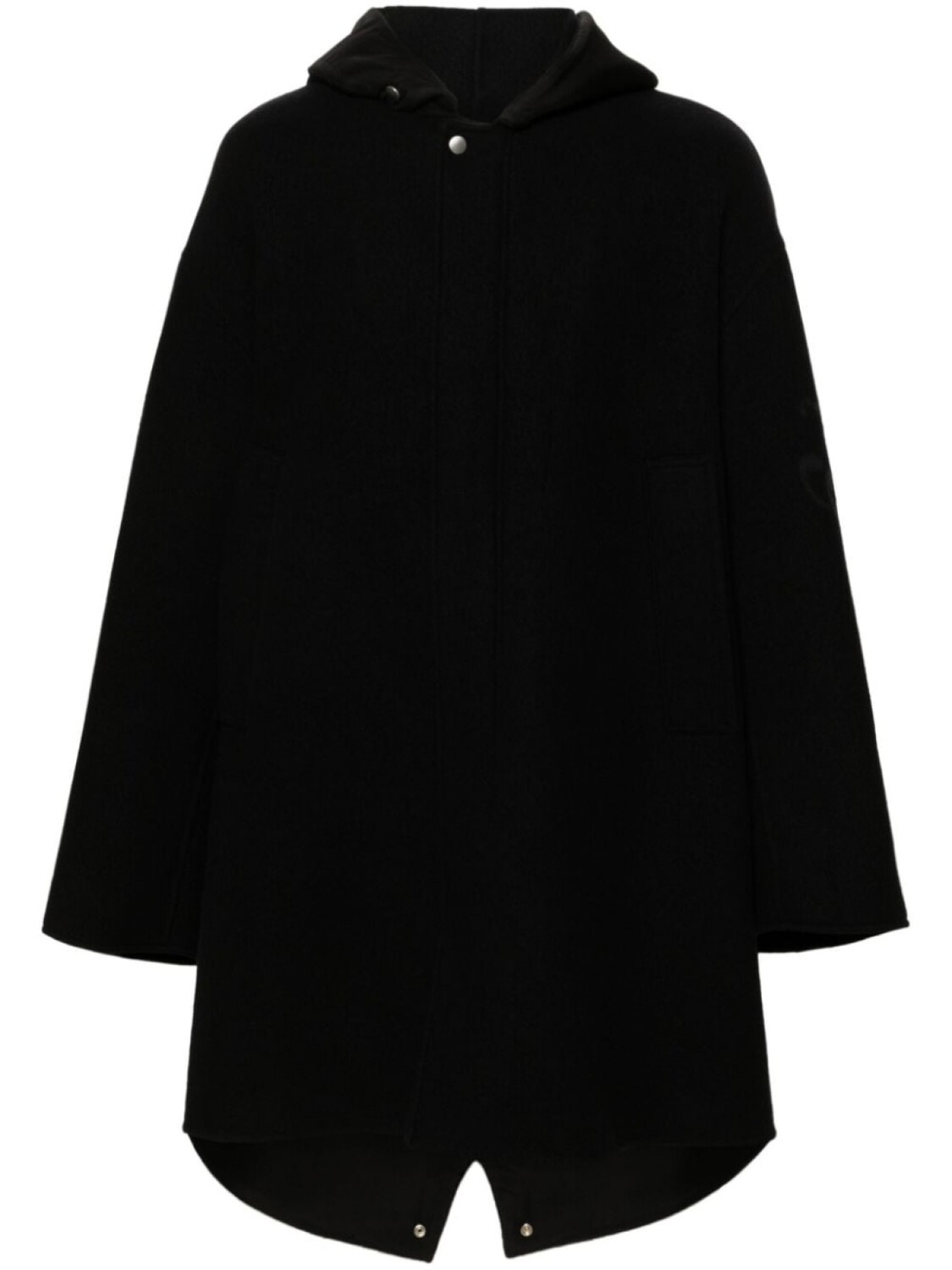 

Jil Sander пальто с жаккардовым логотипом, черный