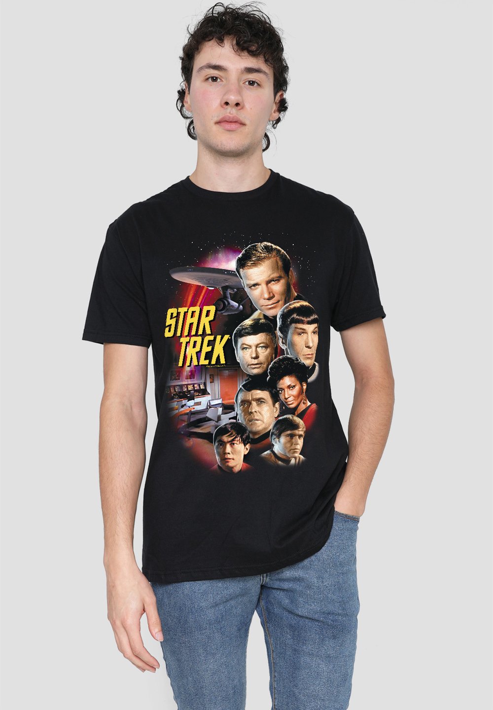 

Футболка с принтом STAR TREK ORIGINAL THE CLASSIC CREW Cotton Soul, черный