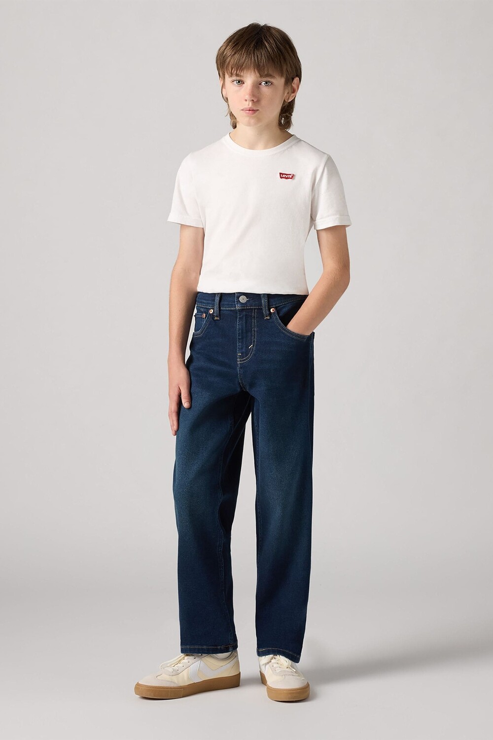 

Джинсы свободного кроя цвета темного индиго Levi'S, синий