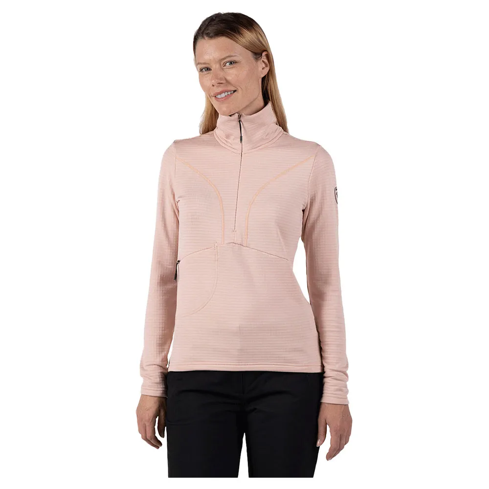 

Флис Rossignol Blackside half zip, розовый