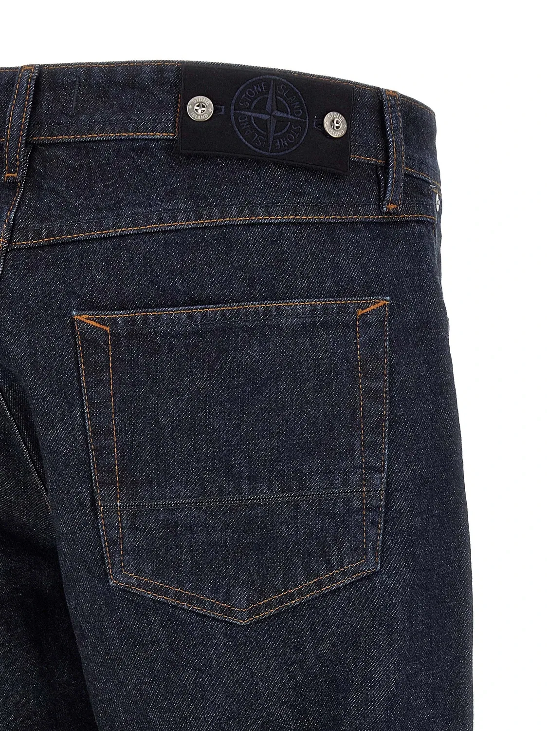 Джинсы из индиго денима Stone Island, синий — фото 4