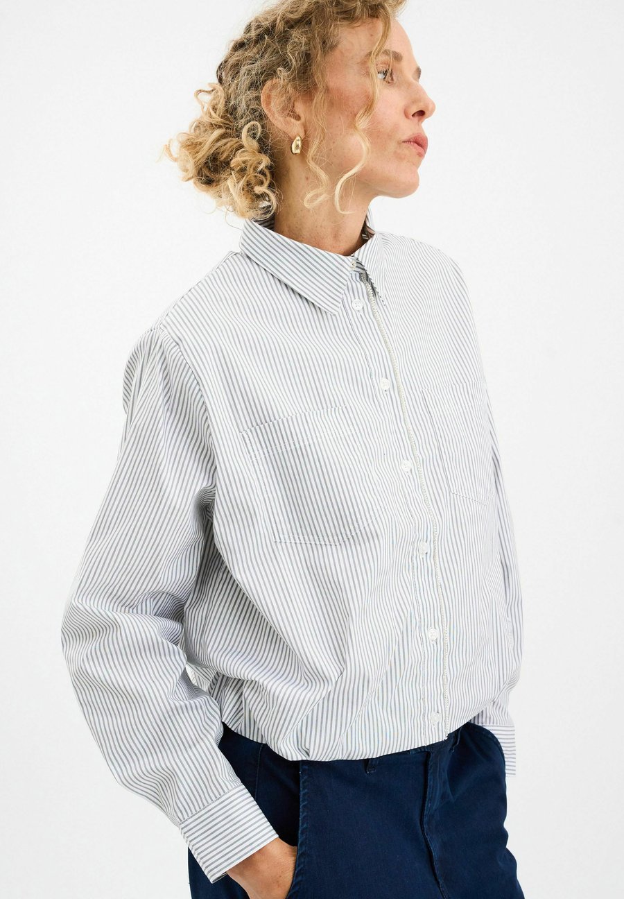 

Блуза Pieszak Button-down blouse, Stripe/White
