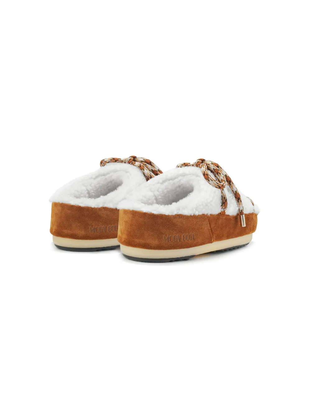 Слиперы из искусственного меха Moon Boot Kids, коричневый — фото 3