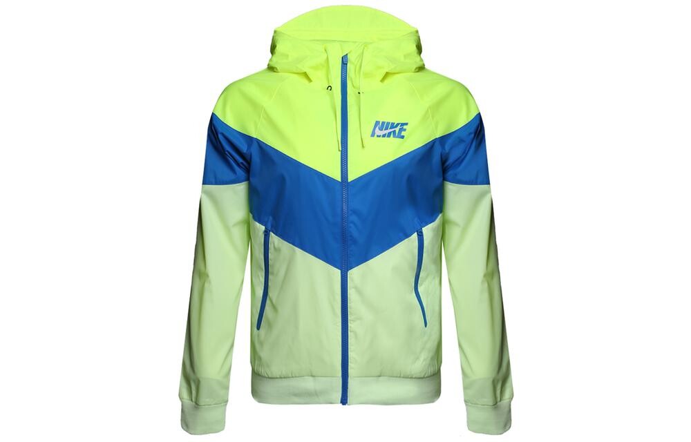 

Мужская куртка Windrunner с капюшоном, желтая Nike, желтый