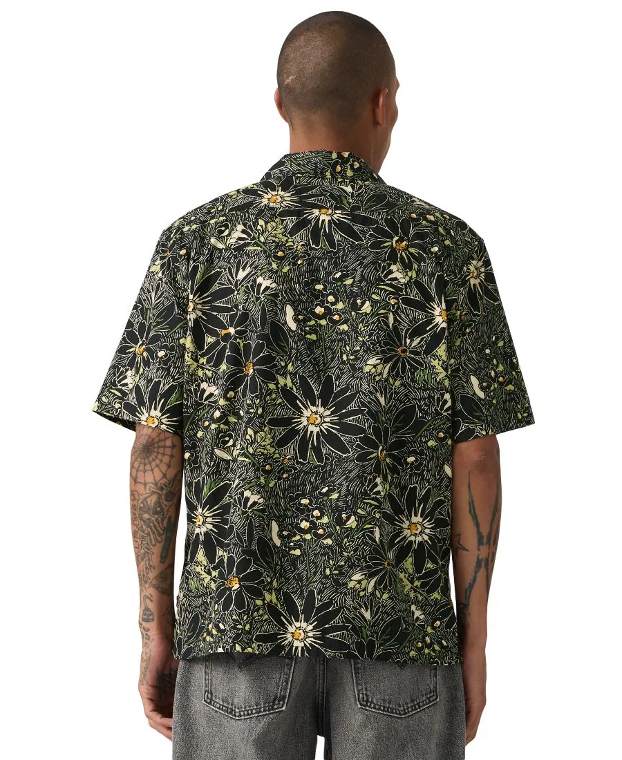 Премиальная мужская рубашка с коротким рукавом и воротником-стойкой Levi's, Floral Black — фото 4