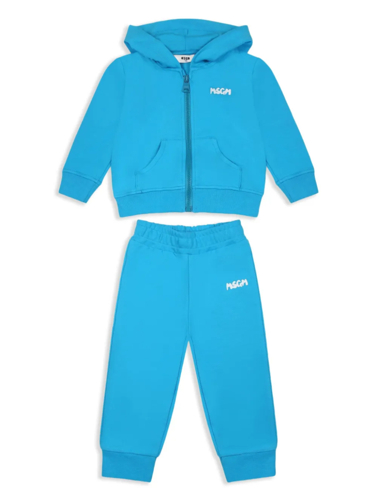 

Детский спортивный костюм из хлопка MSGM MSGM Kids, синий