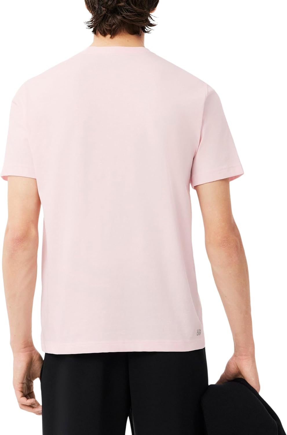 Мужская спортивная футболка Lacoste из ультрасухого хлопка, Flamingo — фото 3