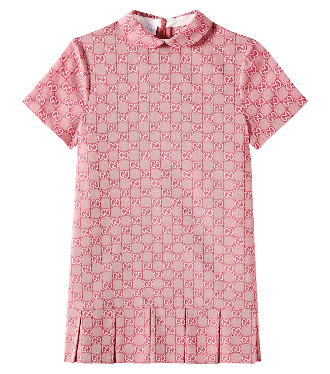 

GG хлопковое поло-платье из твила Gucci Kids, Red / Mc