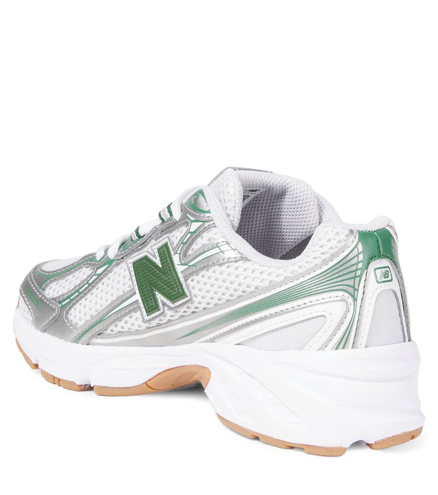 740 Junior кроссовки из сетки с кожаными деталями New Balance Kids, Silver Metallic — фото 2
