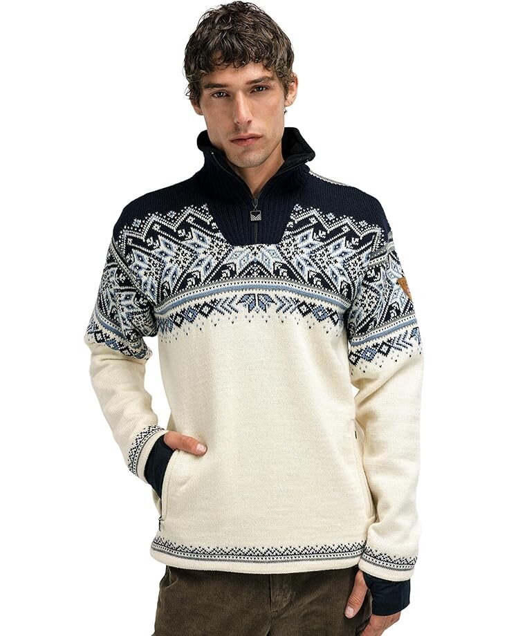 

Свитер Dale of Norway Vail WP Masc Sweater, цвет Off-White/Midnight Navy/Blue Shadow