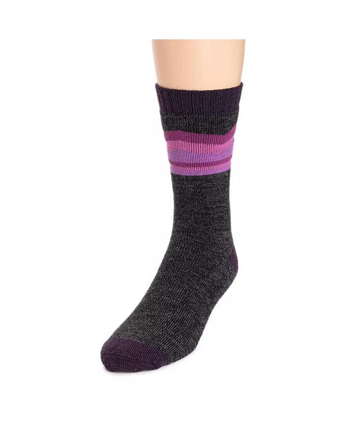 

Мужские носки Repreve, цвет Purple Mountain, универсальный размер MUK LUKS, фиолетовый