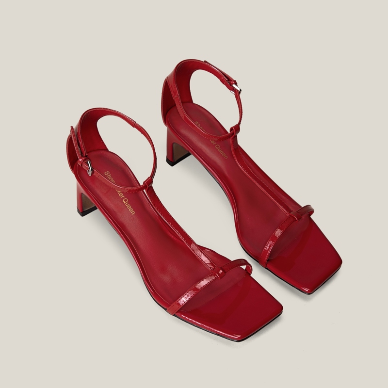 SHOEMAKER QUEEN Женские сандалии на одной застежке белые, цвет White — фото 4