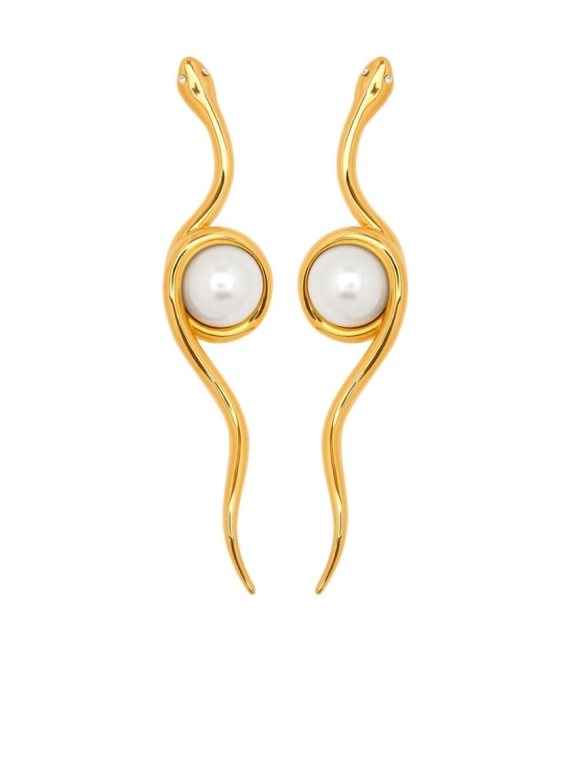 

Серьги «Спиральная змея» Oscar de la Renta, золотой