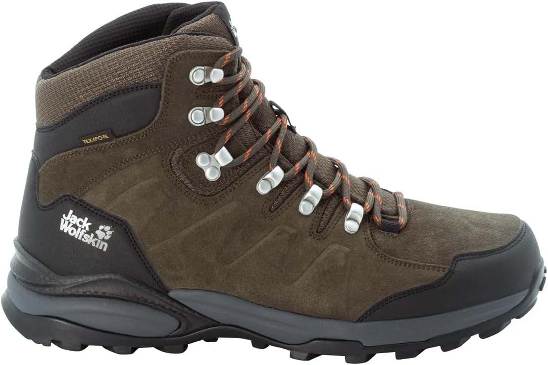 Мужские ботинки Jack Wolfskin Refugio Texapore Mid M, хаки