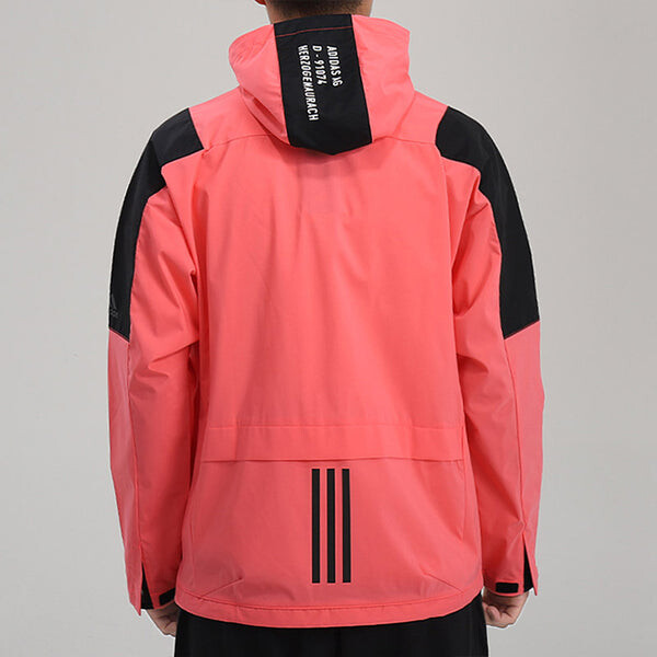 Куртка Adidas M TECH 2L JKT Woven Athleisure Casual Sports Jacket Pink, розовый — фото 3