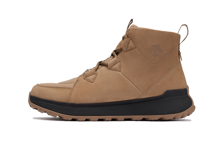 

Стильные лыжные утепленные высокие щиколоточные ботинки мужские коричневые с амортизацией и износостойкой подошвой DESCENTE, BR-Латте Браун (D4131LBT22-BR)