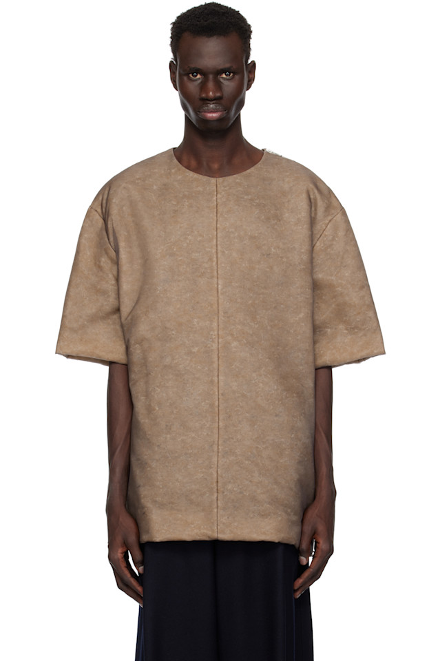 

Футболка с начесом Dries Van Noten, коричневый