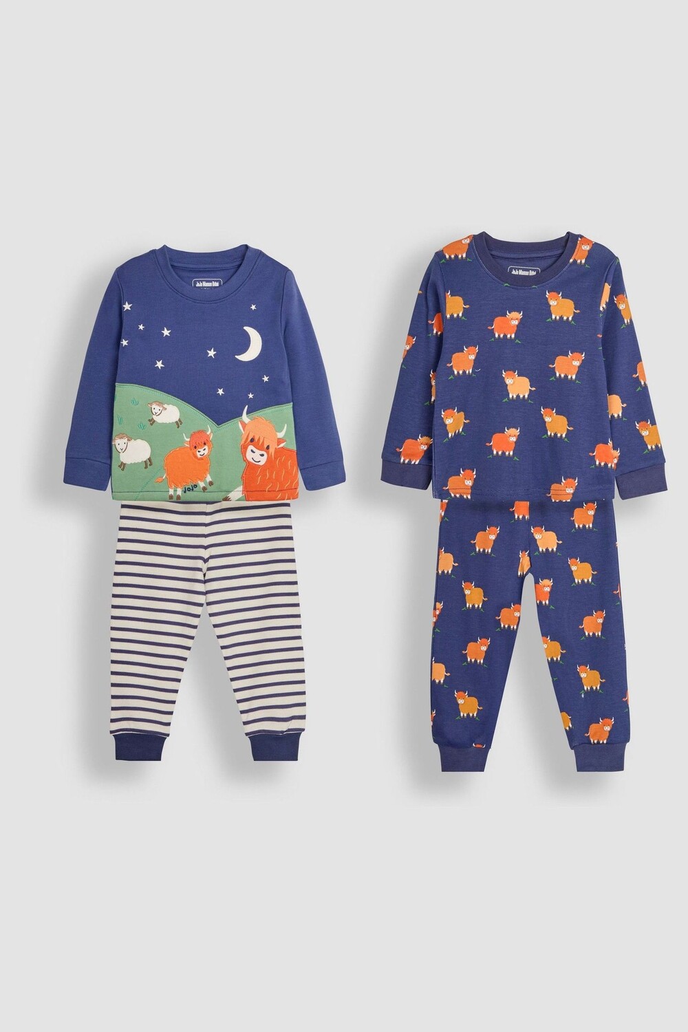 

2 пижамы из хлопка Jojo Maman Bébé, синий