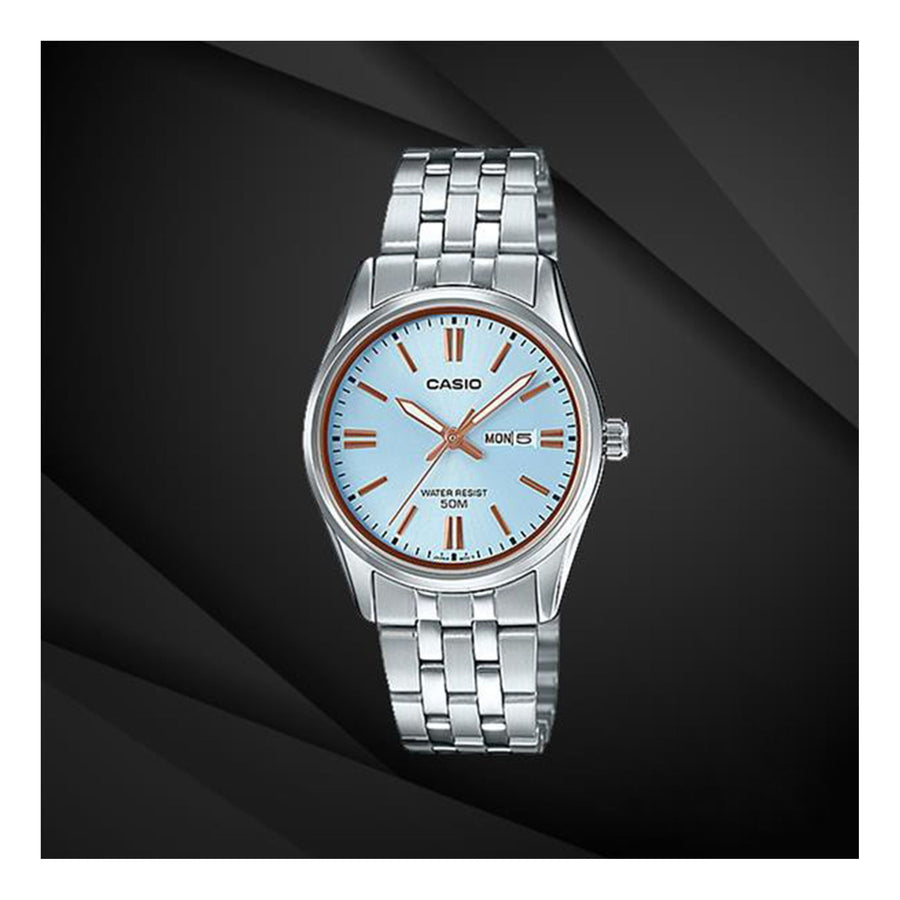 

Часы CASIO Waterproof Light Blue Analog, синий