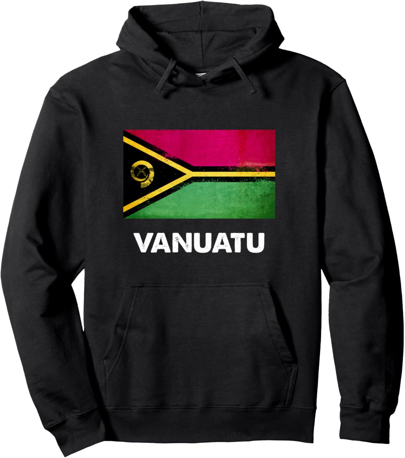 

Толстовка с флагом Нибануату, Худи Вануату Vanuatu Flag Clothing, черный