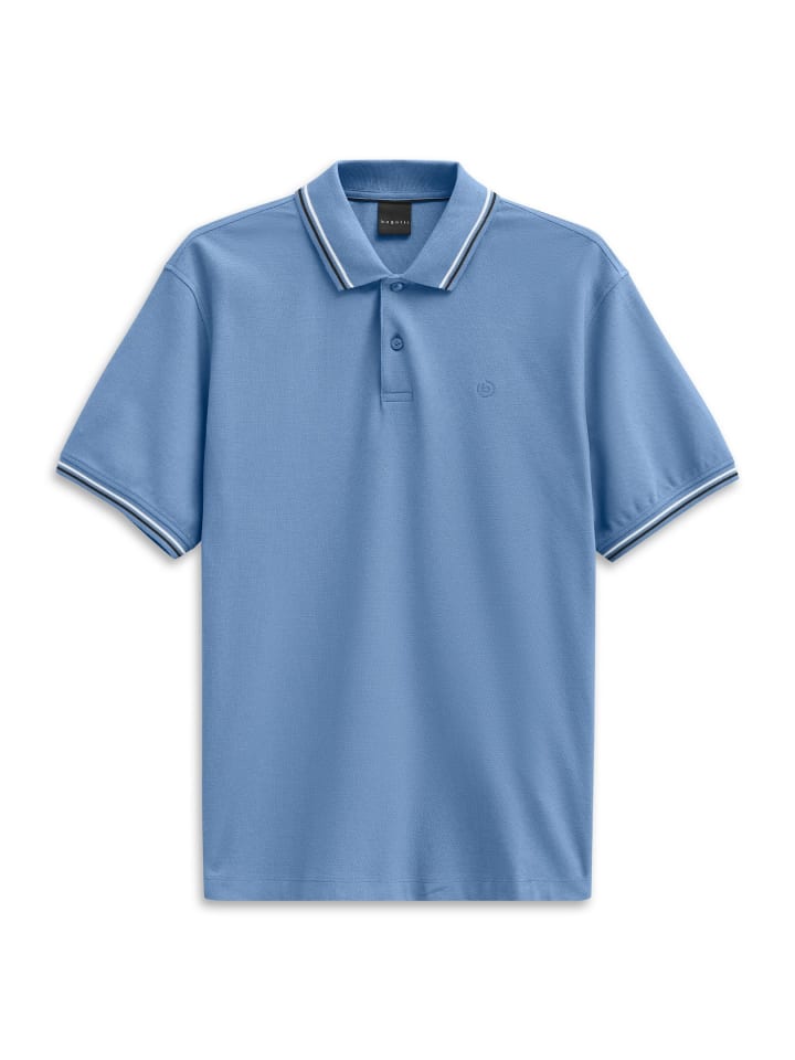 

Рубашка-поло с короткими рукавами в цвете 340-сине-серый Bugatti