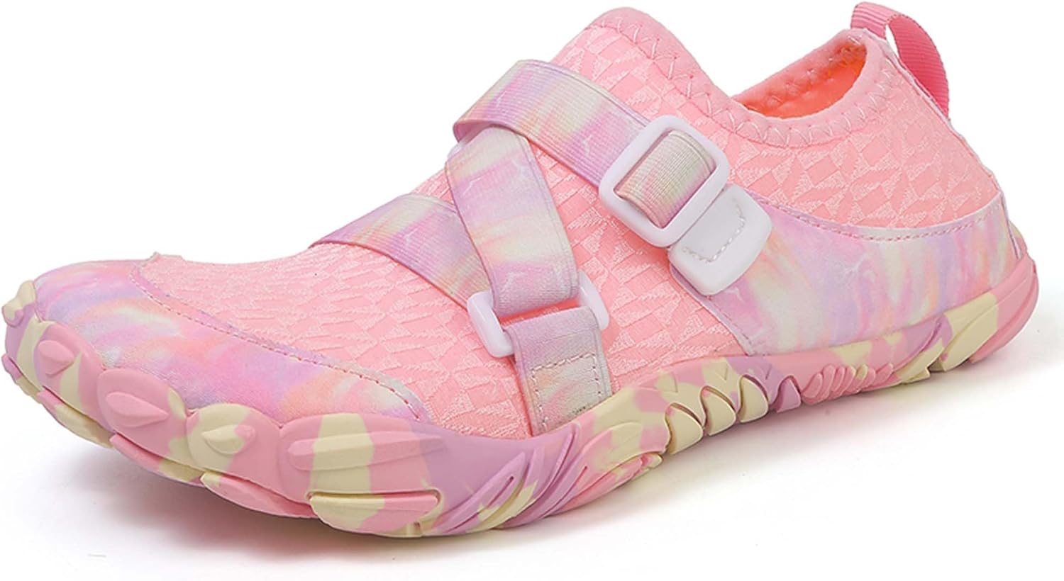 

Мужские и женские спортивные походные водные туфли, босоножки с широким носком, летние быстро сохнущие пляжные и для плавания, для занятий фитнесом в помещении, йоги и активного отдыха на природе Generic, розовый