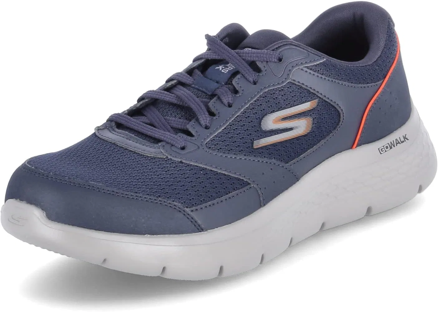 Мужские кроссовки Skechers Go Walk Flex, Navy Orange — фото 2