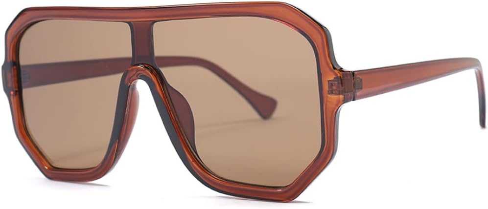 

Винтажные солнцезащитные очки большого размера в оправе с леопардовым принтом для женщин, солнцезащитные очки-щитки для мужчин, ветрозащитные солнцезащитные очки для женщин с защитой от УФ-излучения UV400 SZVVBKK, 1