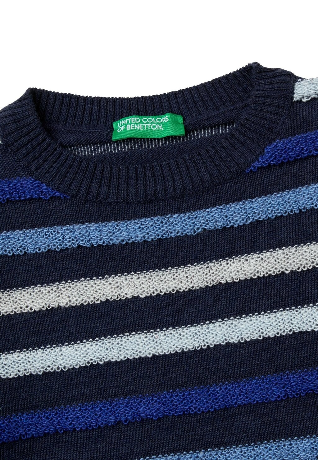 

Вязаный свитер WITH STRIPES United Colors of Benetton, синий