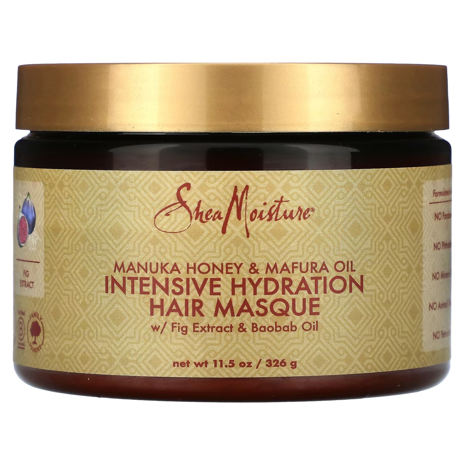 

SheaMoisture Manuka Honey & Mafura Oil Интенсивная увлажняющая маска для волос, 11,5 унций (326 г)