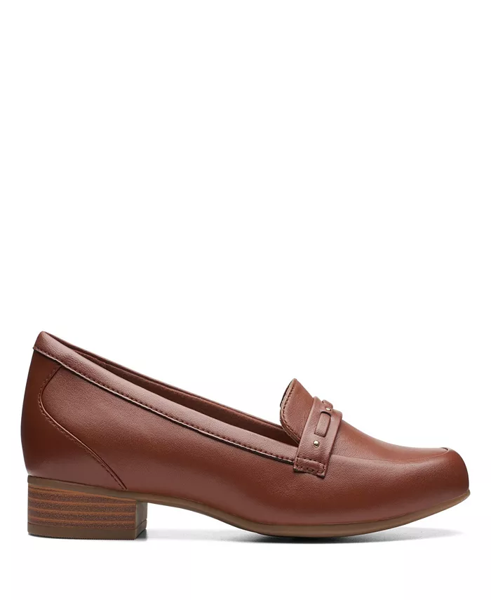 Женские слипоны Juliet Bay на плоской подошве Clarks, коричневый — фото 2