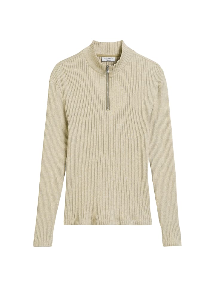 

Marc O'Polo DENIM Узкая блузка с застежкой-молнией до середины груди, цвет «Артишоковый лист»